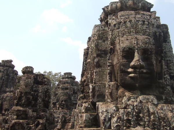 The Bayon was next - 216 heads, all of them big