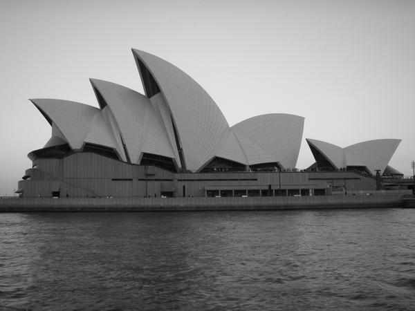 Arty shot of the opera house