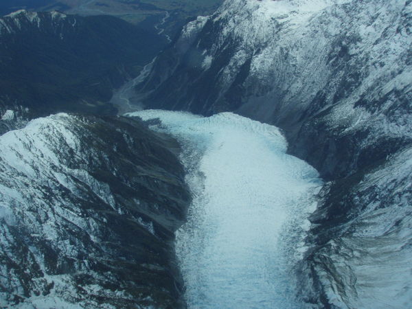 Fox Glacier from above
