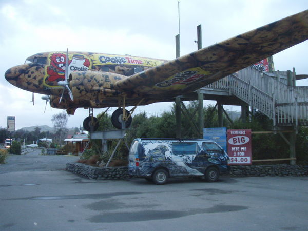 Best petrol station in the world - They have a Cookie plane