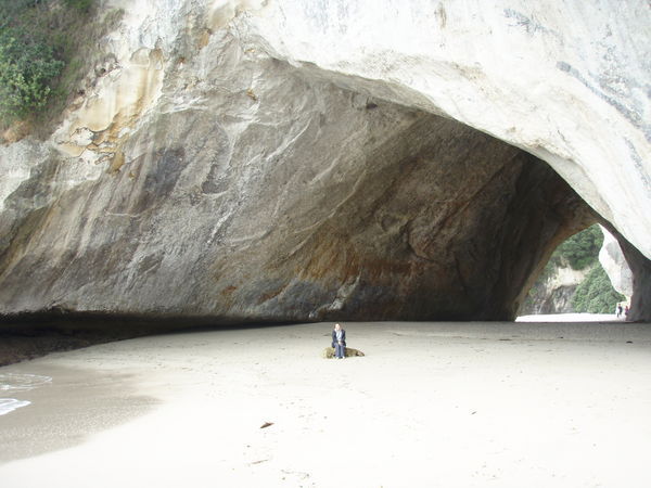 You can almost see Mrs Deane in the cathedral Cove arch