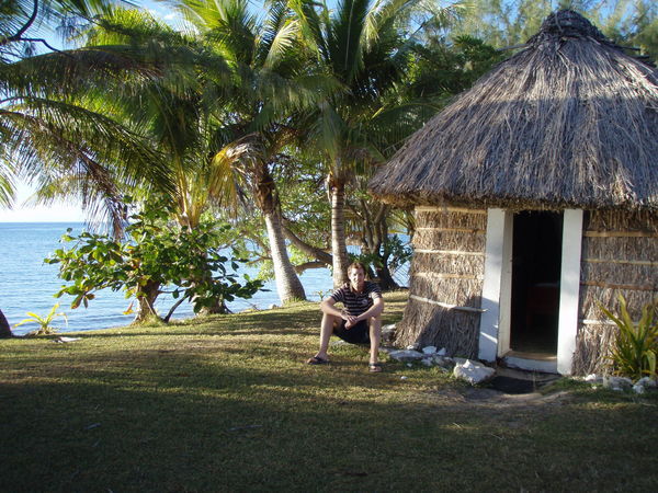 Birthday boy and his hut