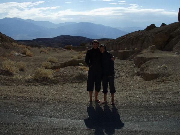 Death Valley - we were told it was less than 50 degrees so we went prepared 
