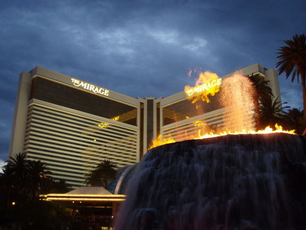The volcano show at the Mirage