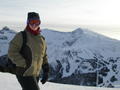 Me at the top of a mountain feeling a bit chilly!!