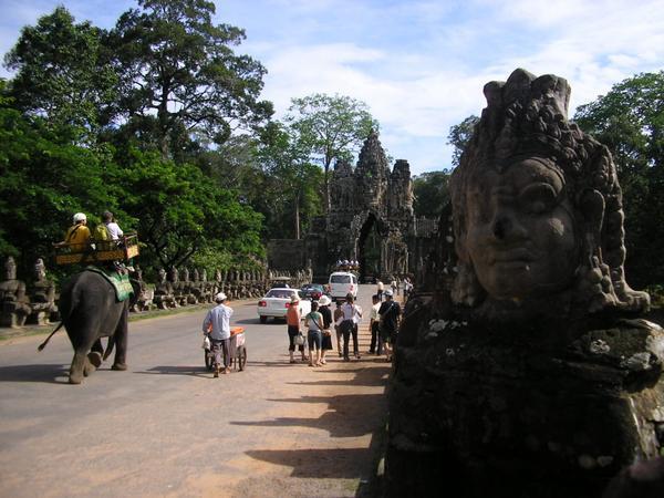 The South entrance to the Angkor Thom complex
