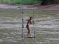The giant rope swing!