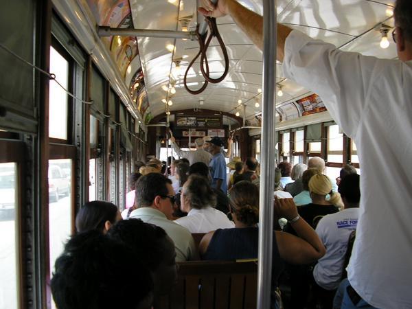 The inside of a Streetcar