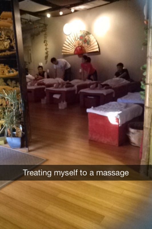 Treating myself to a massage!