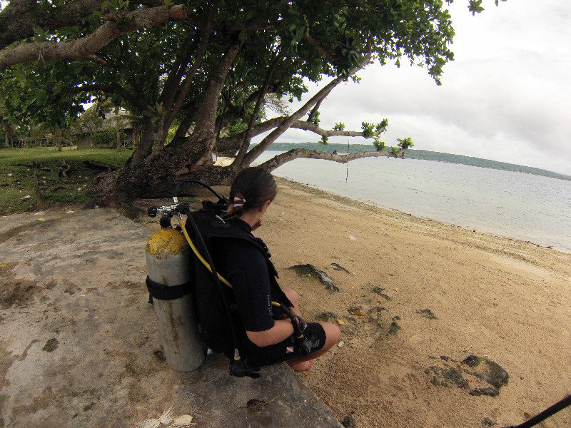Getting ready to go Scuba Diving in Aore!