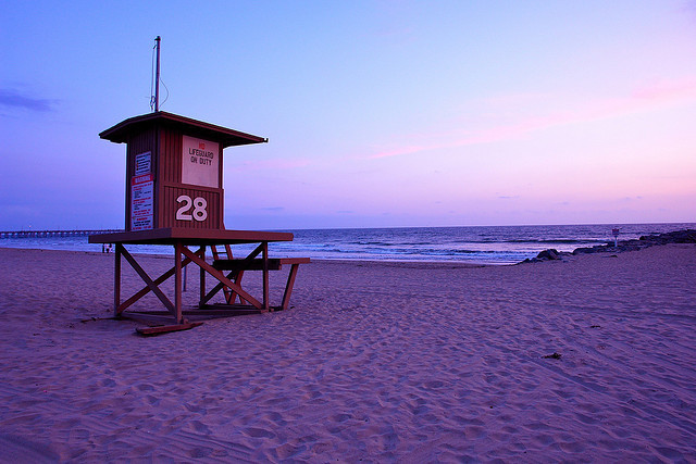 Newport Beach at sunset