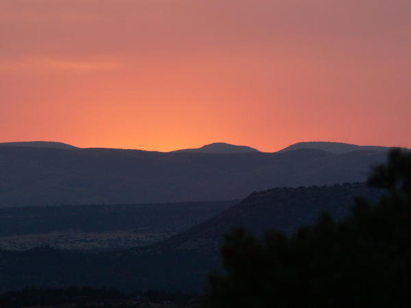 sunset in Sedona