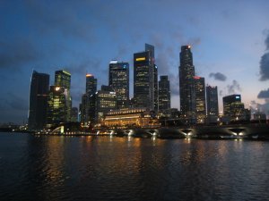 Singapore by night.
