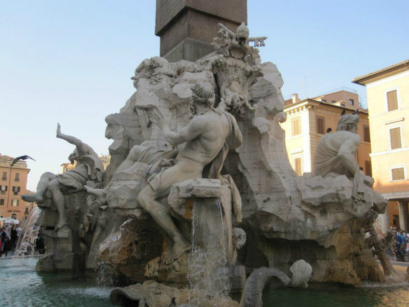 The Four Rivers Fountain by Bernini