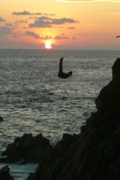 Diver at Sunset