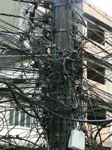 Ilegal Electricity in the Favela!