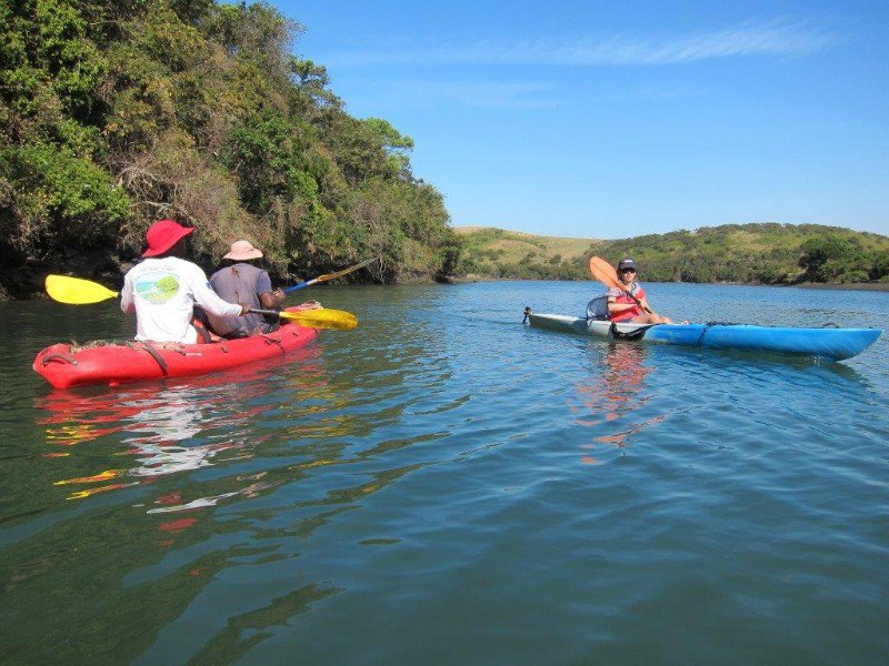 Kayaking in the Mdumbi river