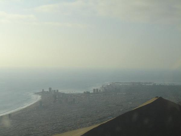 View of Iquique and its dune