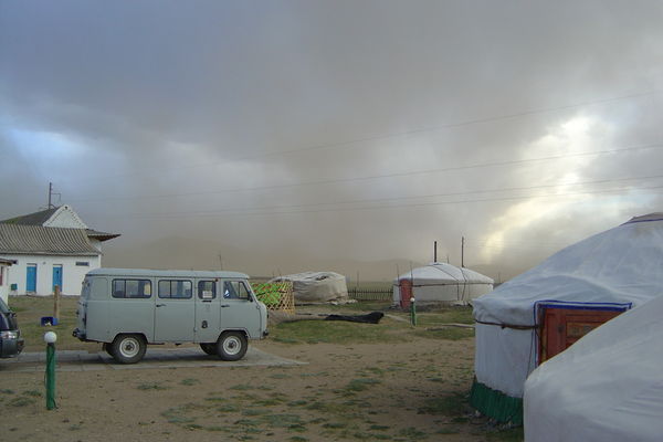 Sandstorm ved Erdene Zuu