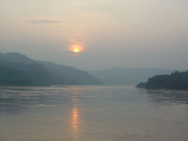 Solnedgang på Yangtze
