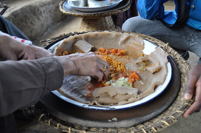 Day 1 trek: Werkhaye Mariam community lunch spot