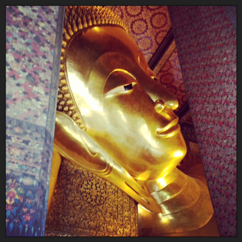 Reclining Buddha housed at Wat Pho