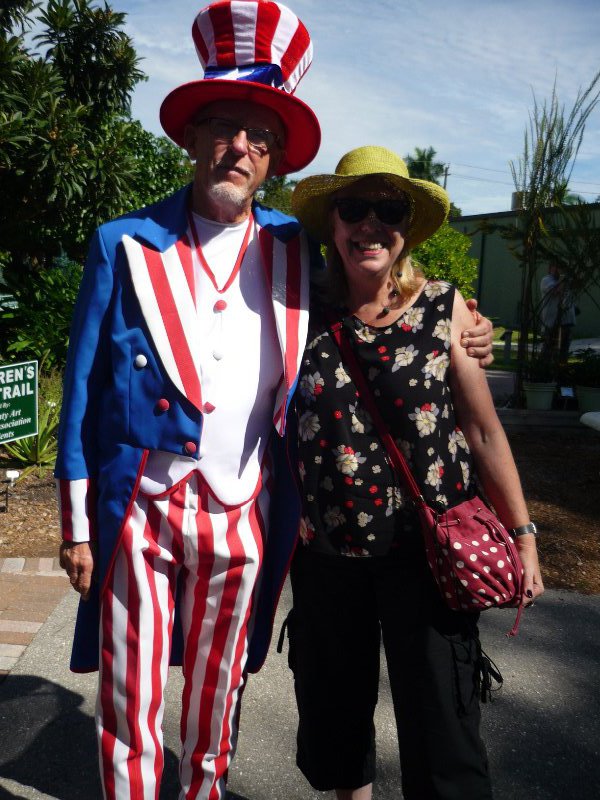 With Uncle Sam on Veterans Day
