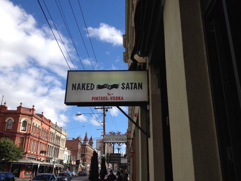 Naked for Satan rooftop bar