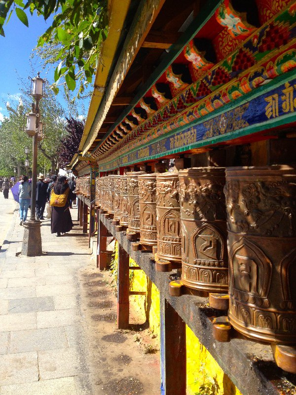 Prayer Wheels in Lhasa 