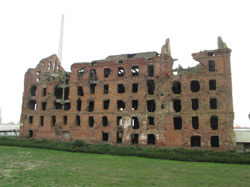 Factory damaged by the battle