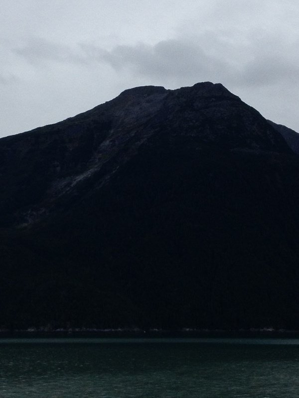mountain from the ferry boat