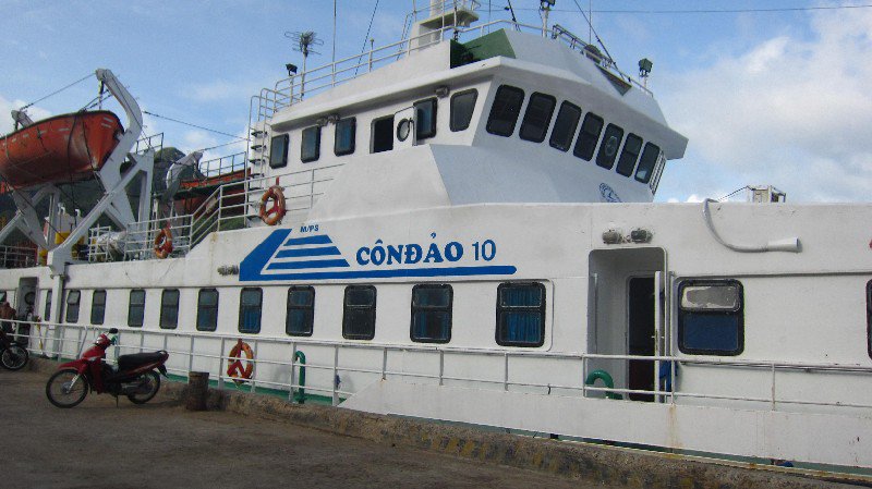 Boat from Vung Tau to Con Dao island