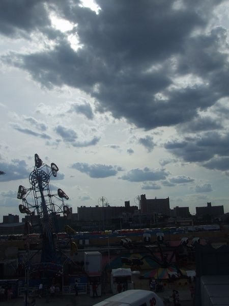 A storm brewing over Coney Island