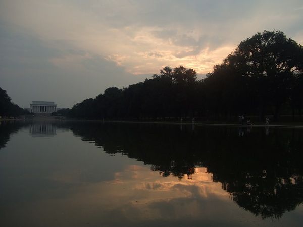The Pool of Reflection and Lincoln Memorial