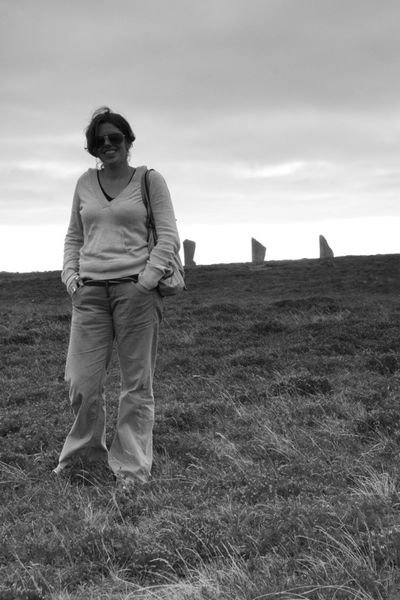 Wendy at the Ring of Brodgar