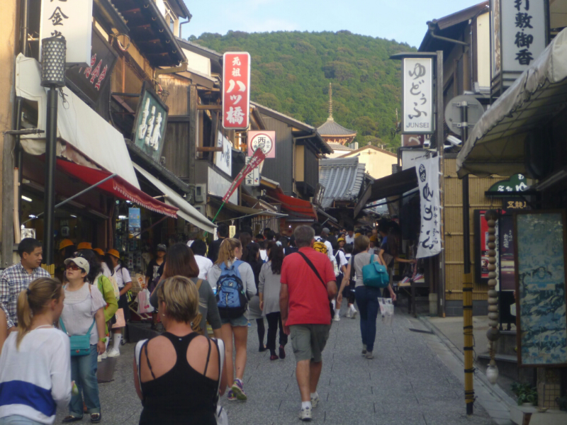 Souvenir streets in Kyoto