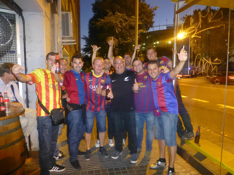 Mike and the Barca fans!