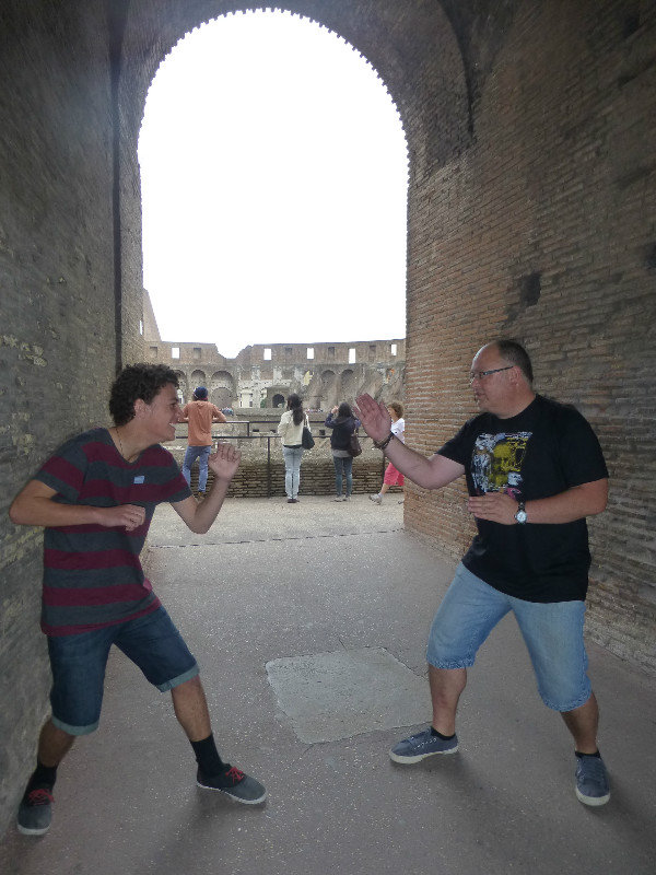 The famous Bruce Lee scene in the colossem reinacted
