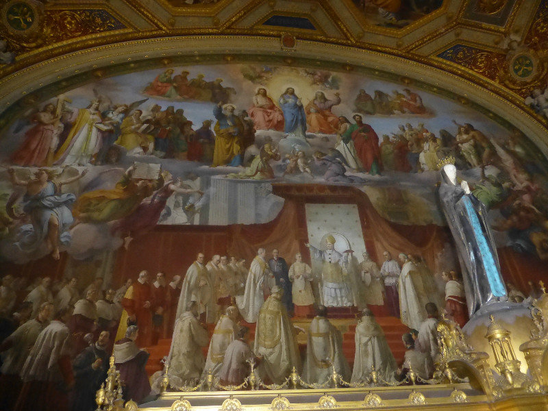 Fresco wall in the vatican