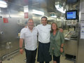 With the executive chef in the galley