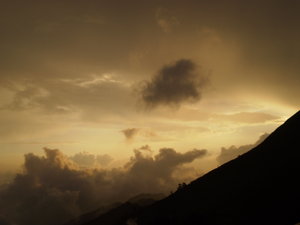 Sunset from the highest mountain in Taiwan