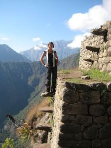 on the top of Wayna Picchu