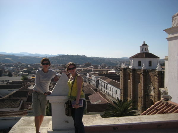 with Treasa, on the top of La Merced Church