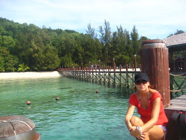 one of little islands off Kota Kinabalu, Borneo
