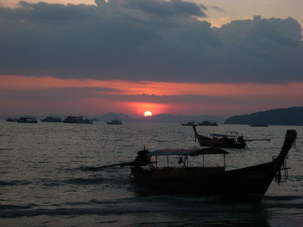 sunset in Krabi