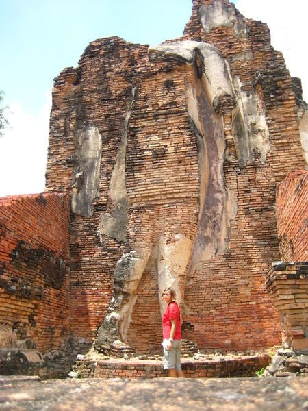 Buddha carved in wall - Sukhothai
