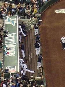 TheMariners dug out