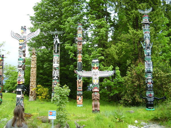 Totem Poles in Stanely Park