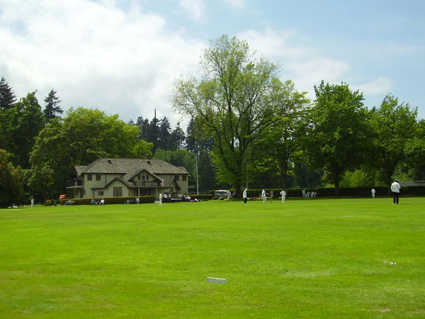Cricket match in Stanely Park