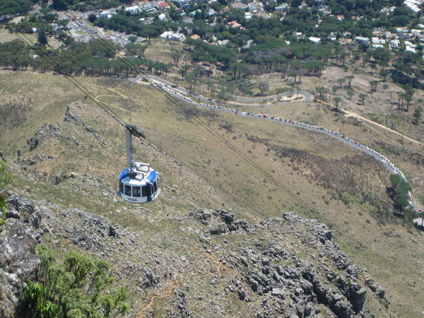 Cable Car Up the Mountain